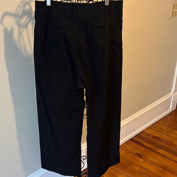 Anthropologie Maeve Collette Black Straight-Leg Pants - Picture 3 of 4